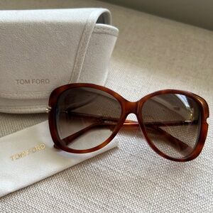 NWOT Tom Ford Linda Sunglasses - Brown Havana
